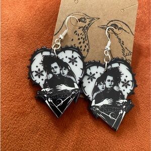 ⭐️Edward Scissor Hands earrings on hypoallergenic hook